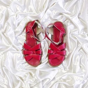 Red Saltwater Sandals